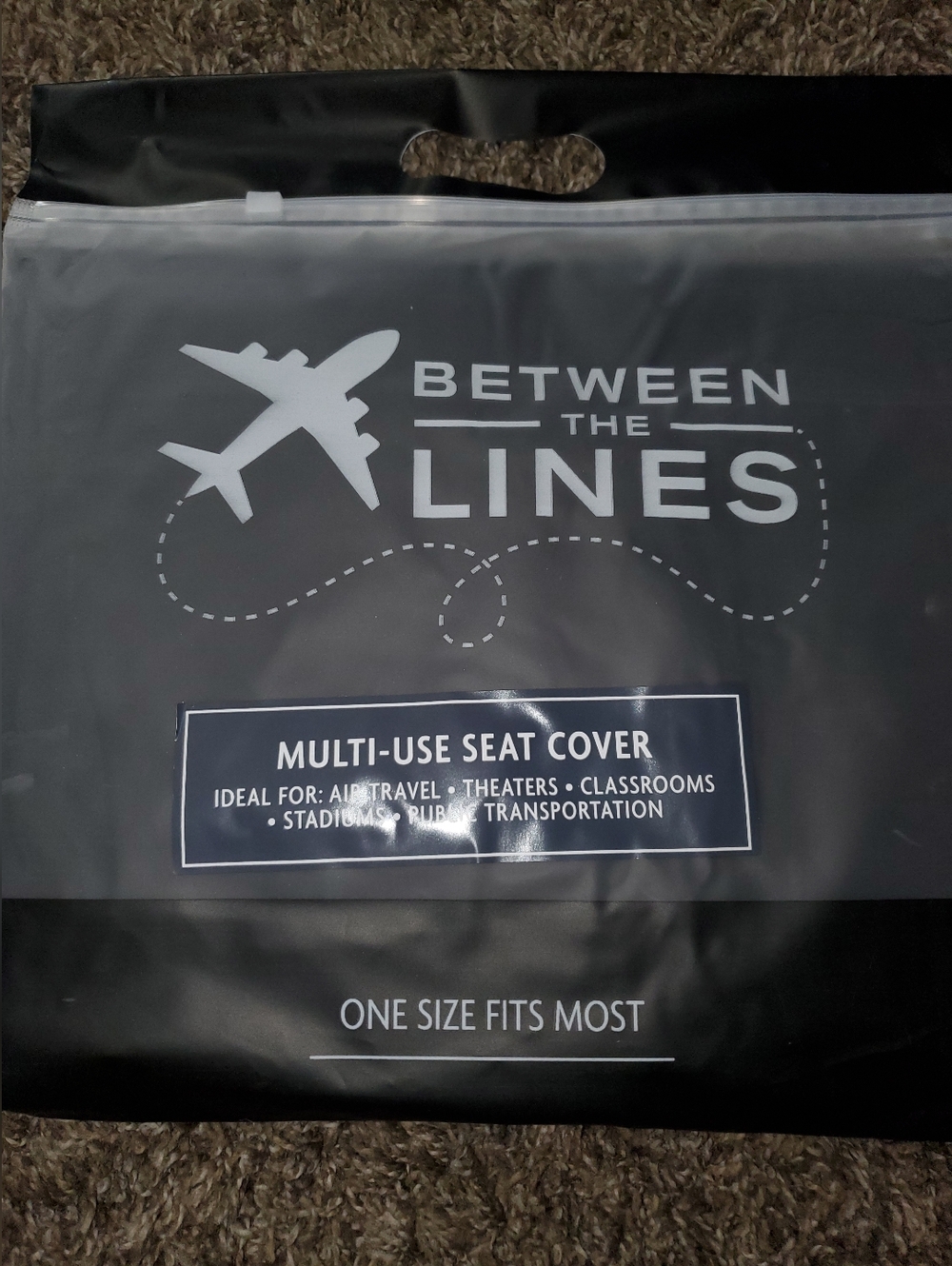 Between The Lines Multi-Use Seat Cover - Black